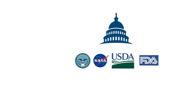 Logos of the US Government Agencies that regulates controlled environment in the US